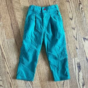 vintage 1980s green cotton corduroy pants